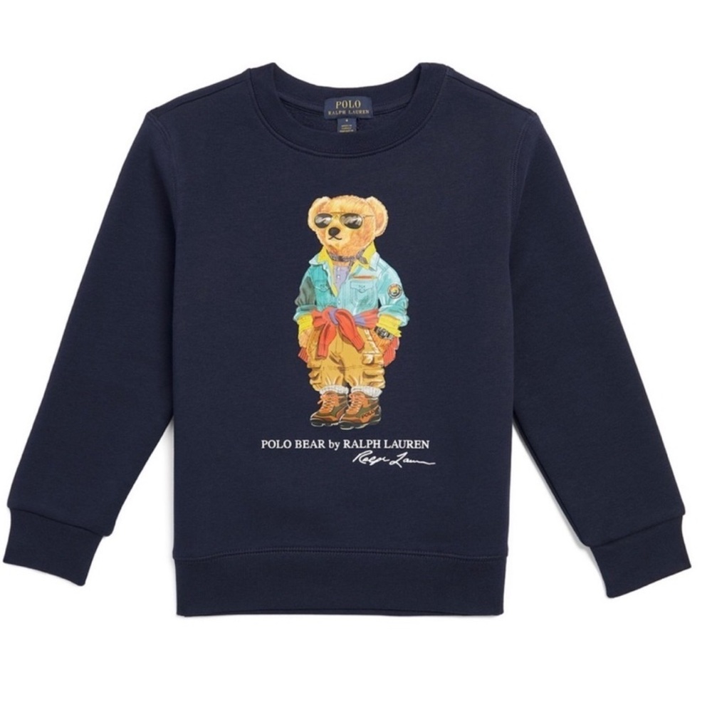 Ralph Lauren Voyager Polo Bear Navy Sweatshirt